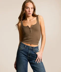 Tops | Free People Simply Soft Cropped Tank Top Gray