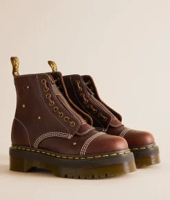Shoes | Dr. Martens Sinclair Floral Leather Boot Dark Brown