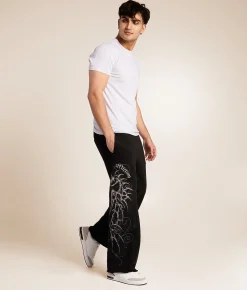 Bottoms | Affliction Skeleton Sweatpant Black