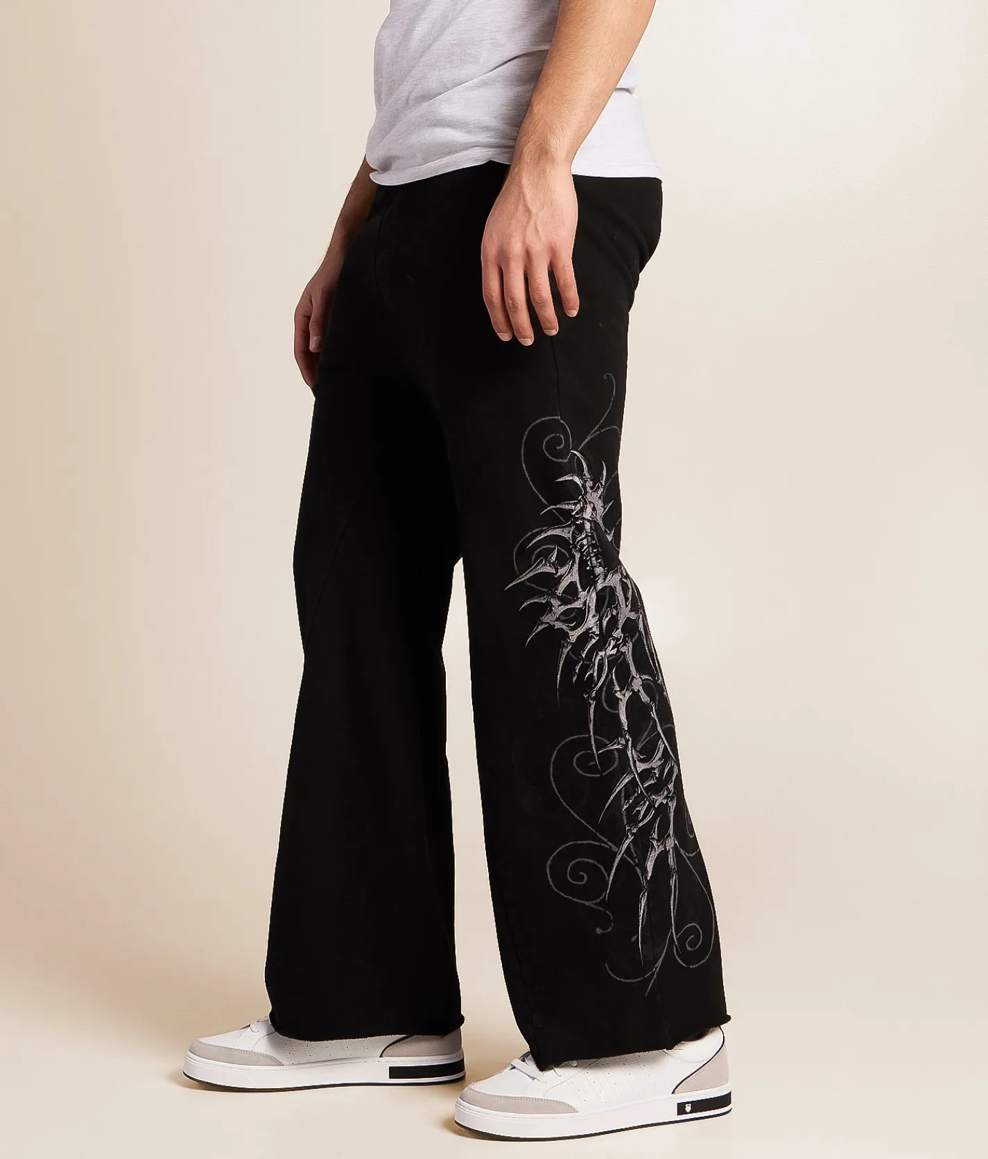 Bottoms | Affliction Skeleton Sweatpant Black