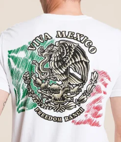 Tops|Graphic T-Shirts | Freedom Ranch Sketch Flag T-Shirt White