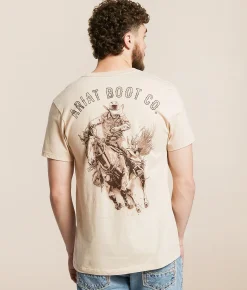 Ariat Sketchy Dude T-Shirt Natural Clearance