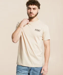 Ariat Sketchy Dude T-Shirt Natural Clearance
