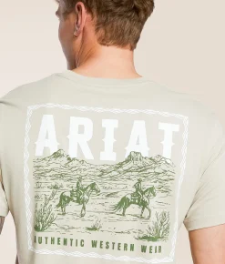Graphic T-Shirts | Ariat Sketchy Scene T-Shirt Pure Cashmere