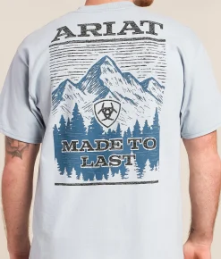 Ariat Sketchy View T-Shirt Arctic Blue Discount