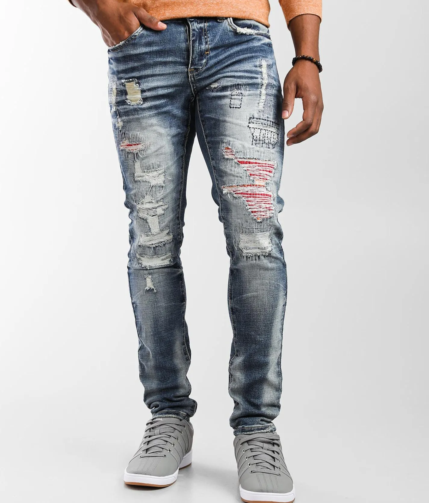 Industrial Indigo Skinny Stretch Jean Indigo Clearance
