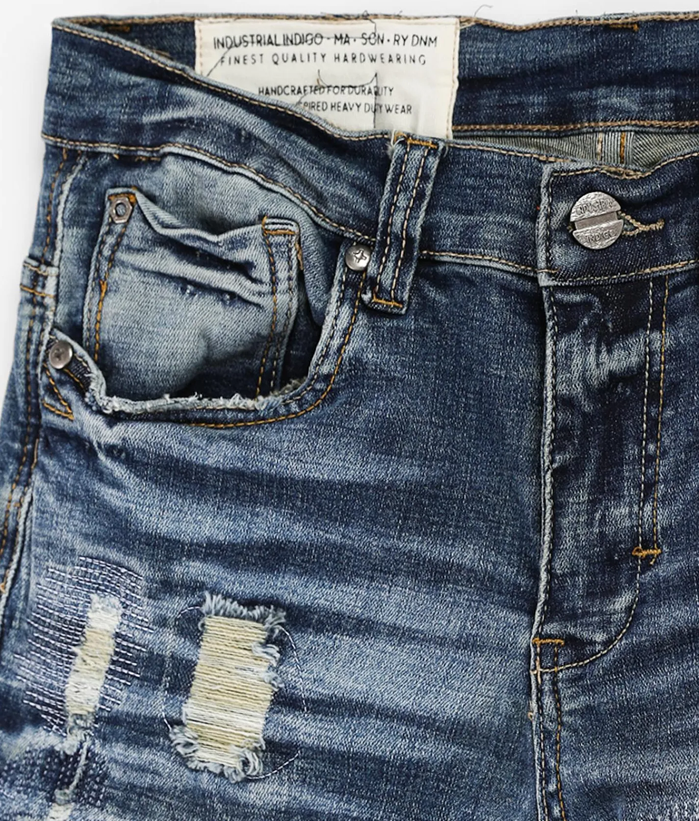 Industrial Indigo Skinny Stretch Jean Indigo Clearance