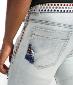 Industrial Indigo Skinny Stretch Jean Indigo Clearance