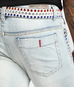 Industrial Indigo Skinny Stretch Jean Indigo Clearance