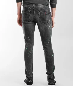 Industrial Indigo Skinny Stretch Jean Black Grey Hot