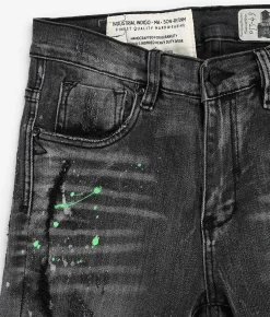 Industrial Indigo Skinny Stretch Jean Black Grey Hot