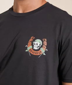 Graphic T-Shirts | Devereux Golf Skull & Horseshoes T-Shirt Coal