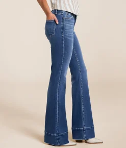 VERVET by Flying Monkey Skylar High Rise Boot Stretch Jean Snowdrop Outlet