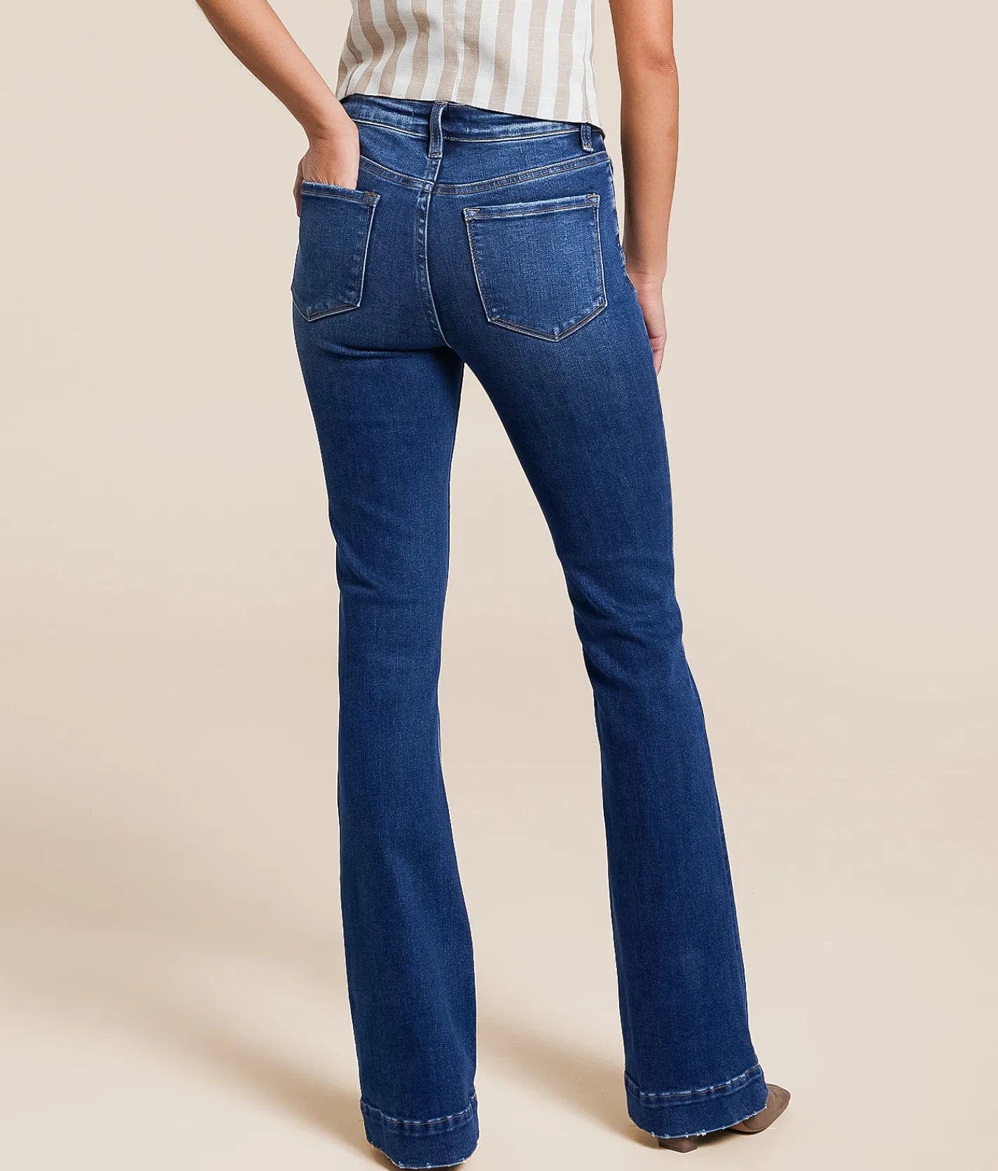 VERVET by Flying Monkey Skylar High Rise Boot Stretch Jean Sustainability New