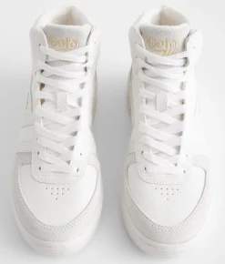 Shoes | Gola® Slam Trident High Top Leather Sneaker White White White
