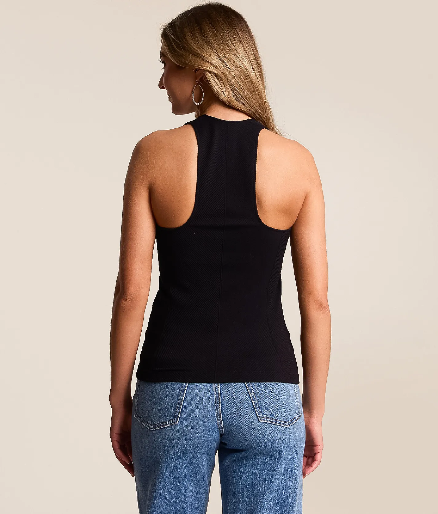 Free People Sleek Cami Tank Top Black New