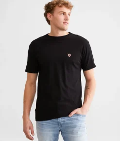 Graphic T-Shirts | Veece Slender Split T-Shirt Black Iris