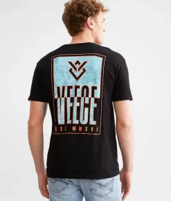Graphic T-Shirts | Veece Slender Split T-Shirt Black Iris