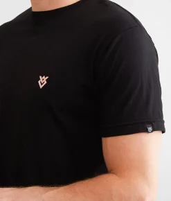 Graphic T-Shirts | Veece Slender Split T-Shirt Black Iris
