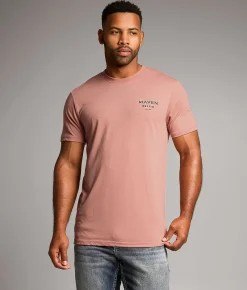 Maven Co-op Slide Plate II T-Shirt Apricot Heather Clearance