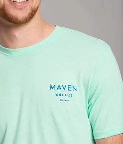 Maven Co-op Slide Plate T-Shirt Beach Glass New