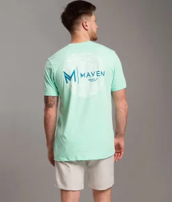 Maven Co-op Slide Plate T-Shirt Beach Glass New