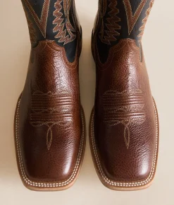 Ariat Slidestrike Wide Leather Cowboy Boot Gingersnap Supple Black Sale