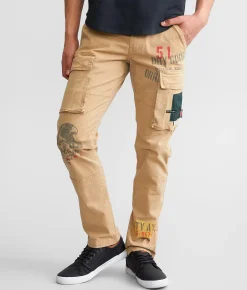 Bottoms | Smoke Rise® Slim Cargo Taper Stretch Pant Khaki