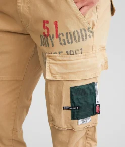 Bottoms | Smoke Rise® Slim Cargo Taper Stretch Pant Khaki