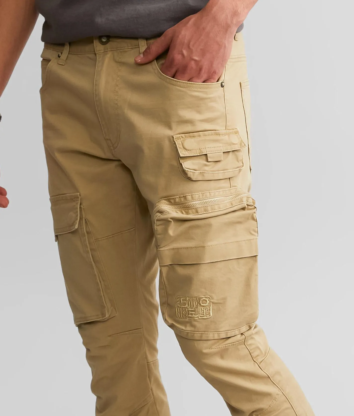Smoke Rise® Slim Cargo Taper Stretch Pant Khaki Best