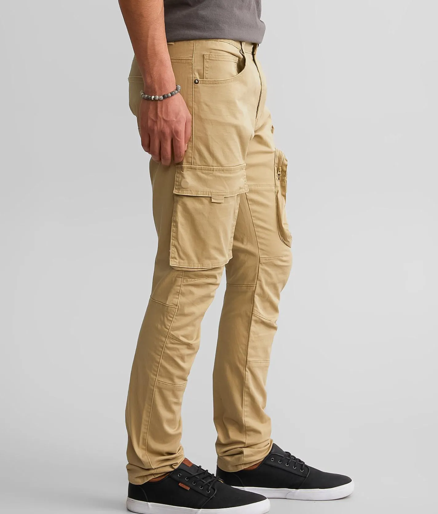 Smoke Rise® Slim Cargo Taper Stretch Pant Khaki Best