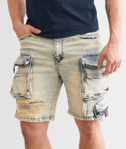 Bottoms|Shorts | rare element© Slim 8" Cargo Stretch Short Indigo