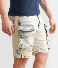 Bottoms|Shorts | rare element© Slim 8" Cargo Stretch Short Indigo