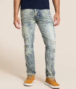 Smoke Rise® Slim Straight Stretch Jean Kelly Blue Online