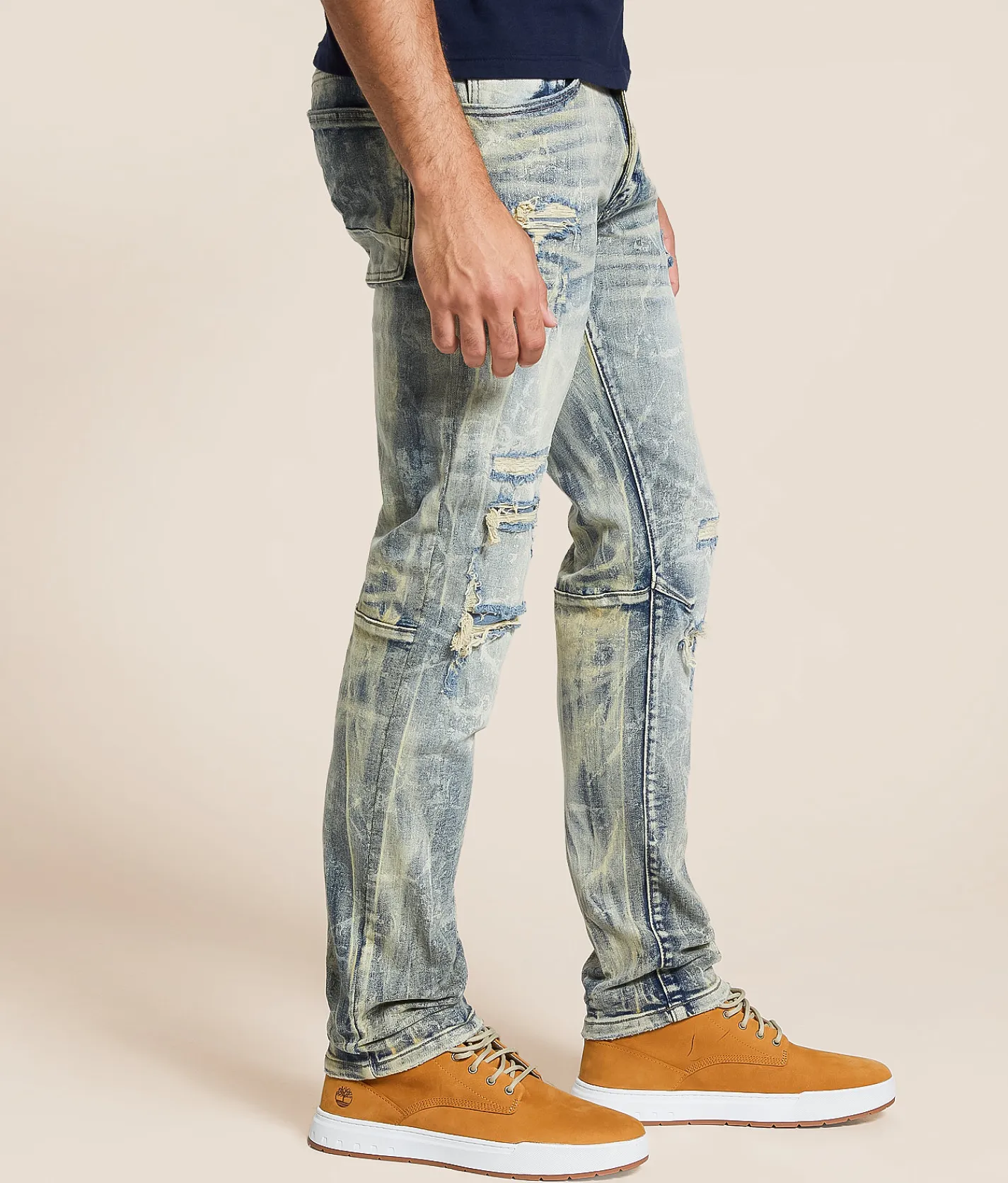 Smoke Rise® Slim Straight Stretch Jean Kelly Blue Online