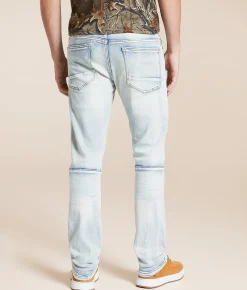 Smoke Rise® Slim Straight Stretch Jean Echo Blue New