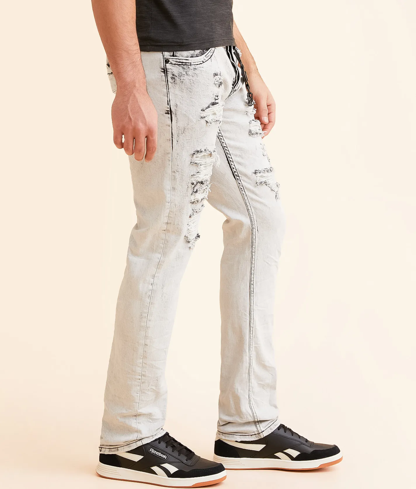 Bottoms|Jeans | Smuggler's Moon Slim Straight Stretch Jean Grey Acid Wash