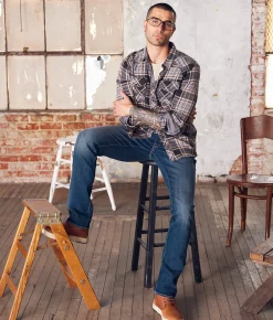 Bottoms | Outpost Makers Slim Straight Stretch Jean Metcalf