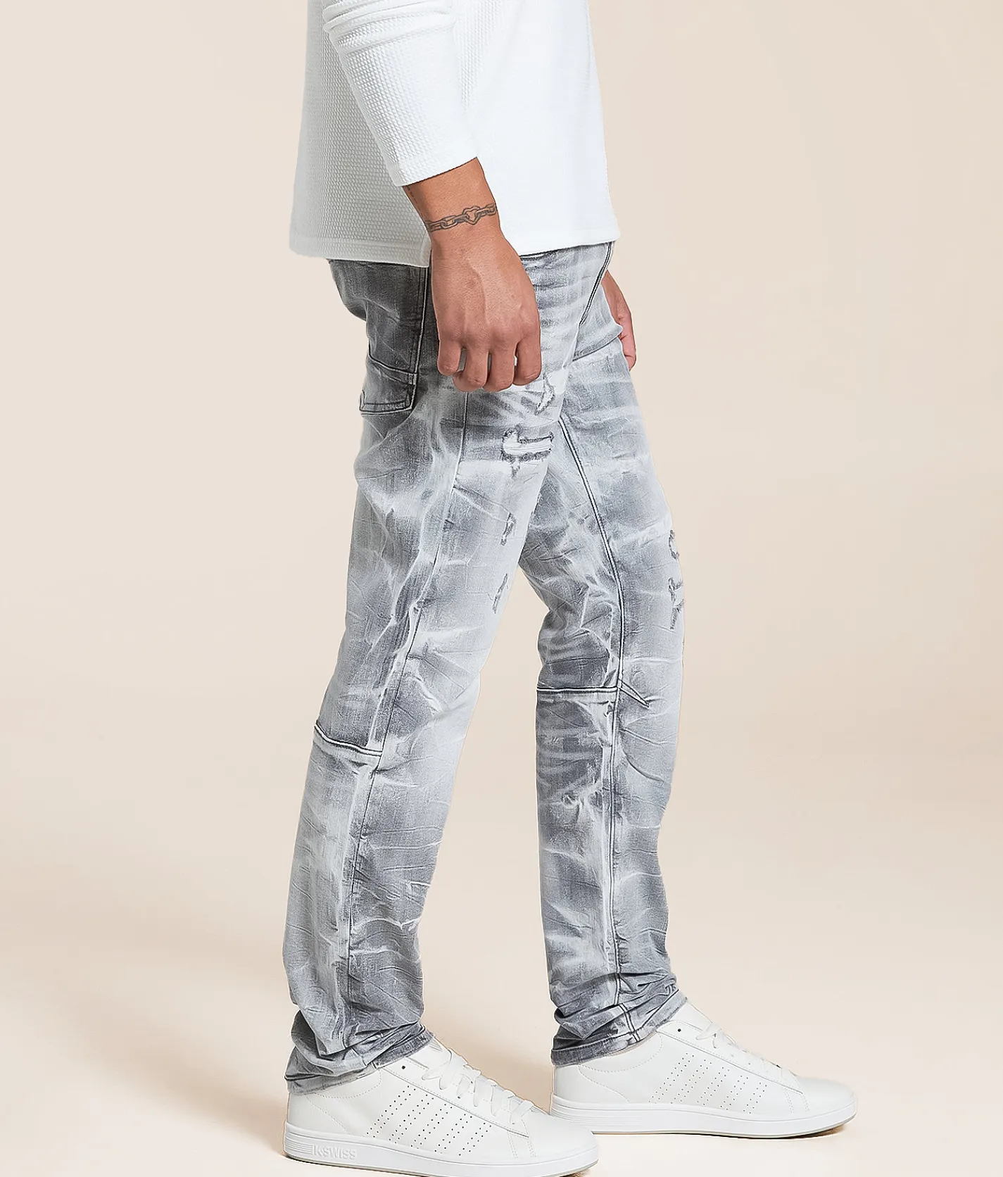 Bottoms|Jeans | Smoke Rise® Slim Straight Stretch Jean Mythical Grey