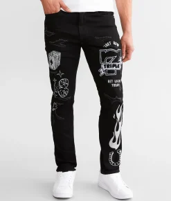 Sale Jeans|Bottoms | First Row® Slim Straight Stretch Jean Black