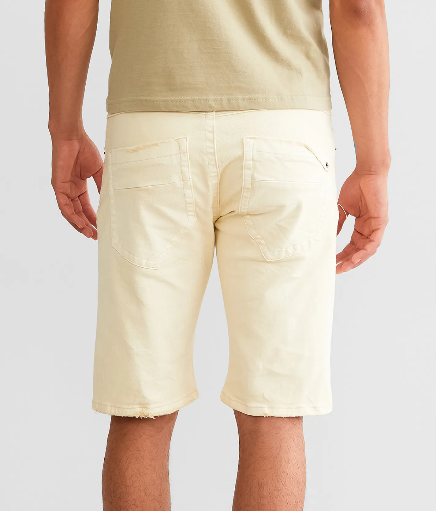 Smuggler's Moon Slim Stretch Short Off White New
