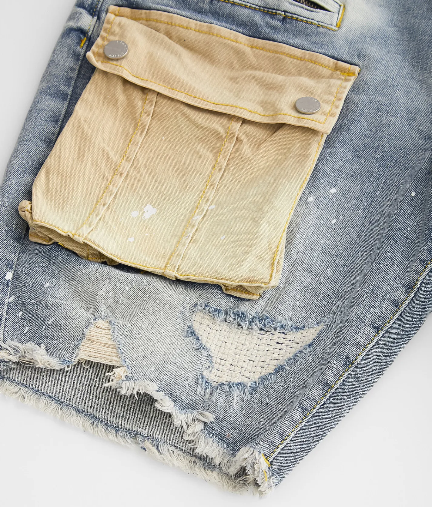Bottoms|Shorts | First Row® Slim Stretch Short Light Stone Tint