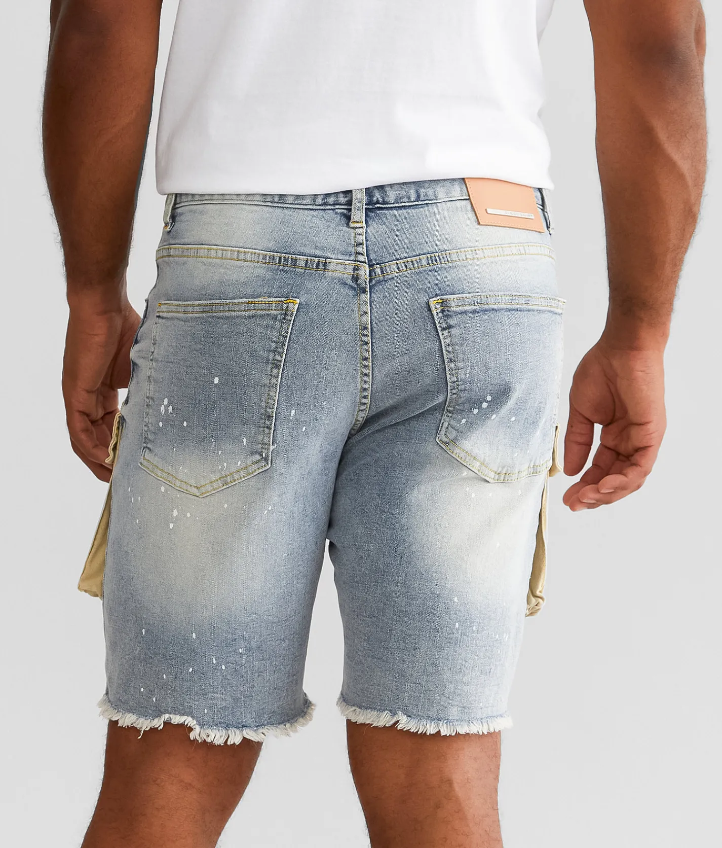 Bottoms|Shorts | First Row® Slim Stretch Short Light Stone Tint
