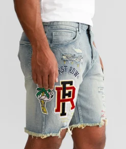 Bottoms|Shorts | First Row® Slim Stretch Short Light Stone Tint