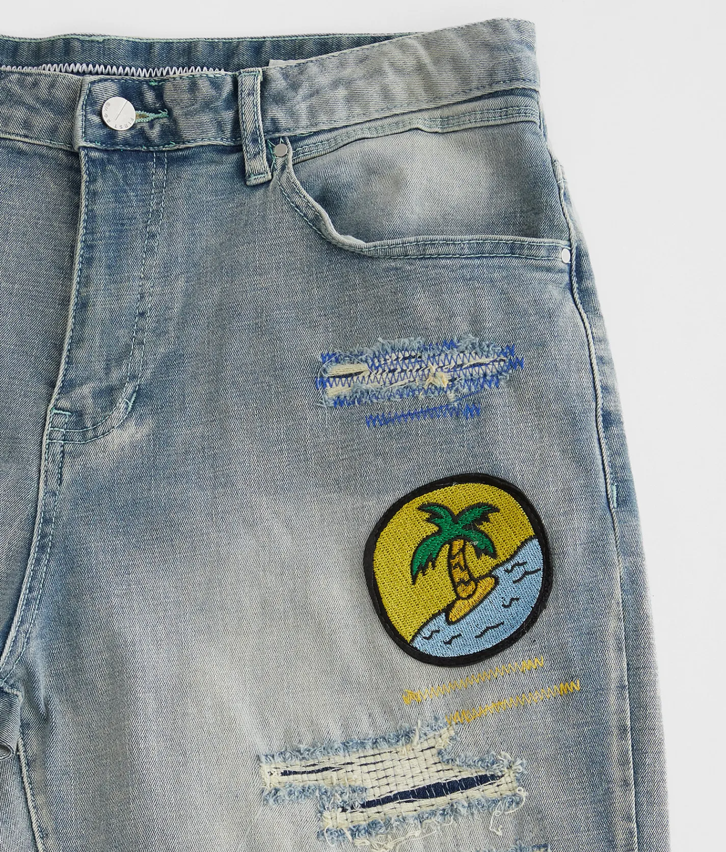 Bottoms|Shorts | First Row® Slim Stretch Short Light Stone Tint