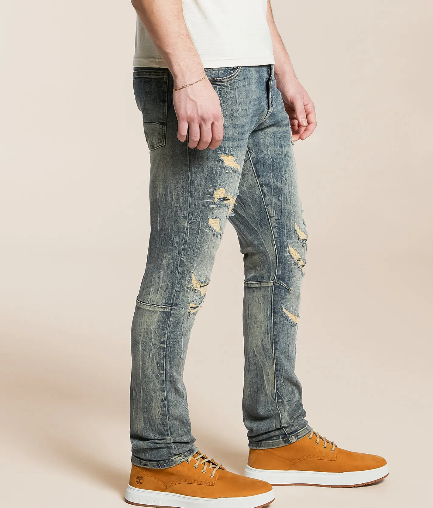 Smoke Rise® Slim Taper Stretch Jean Topaz Blue Hot