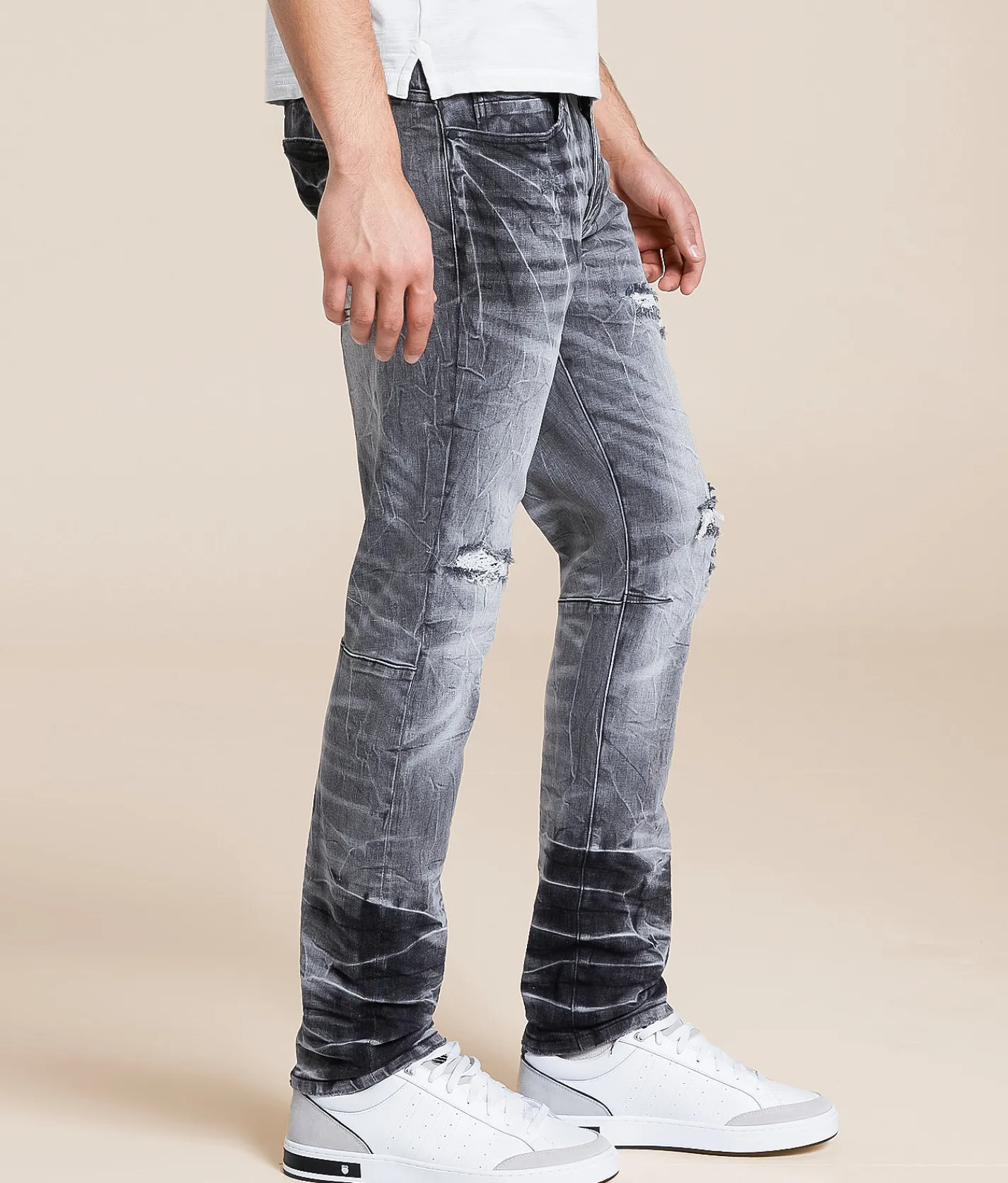 Smoke Rise® Slim Taper Stretch Jean Agate Grey Outlet