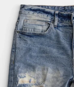 Sale Jeans|Bottoms | Smoke Rise® Slim Taper Stretch Jean Lowell Blue
