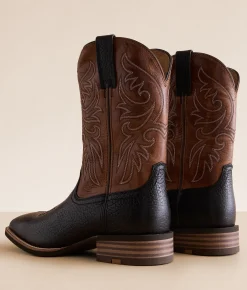 Shoes | Ariat Slingshot Leather Cowboy Boot Black Adobe Dark Tan