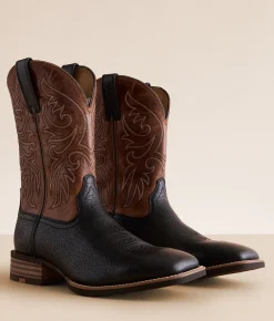 Shoes | Ariat Slingshot Leather Cowboy Boot Black Adobe Dark Tan